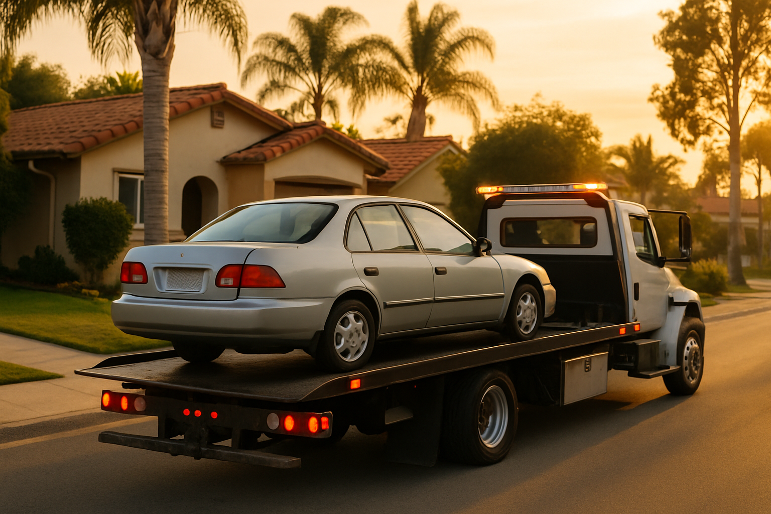 Vehicle donation moment in San Diego